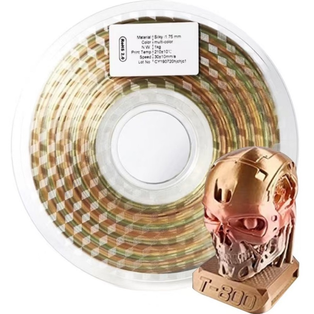 Tpu Flexible Filament - Rainbow Filament Color Change Silk PLA