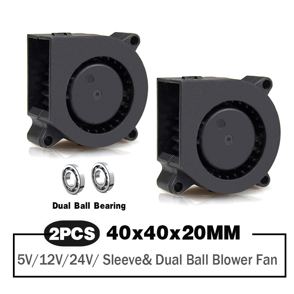 Cooling Fan 40Mm 3D - 2 Pieces 40mm Blower Fan 4020