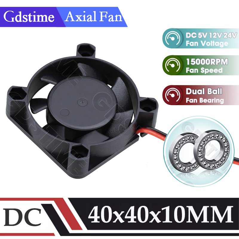 Cooling Fan 40Mm 3D - Gdstime 4010 Fan 24V 12V 5V