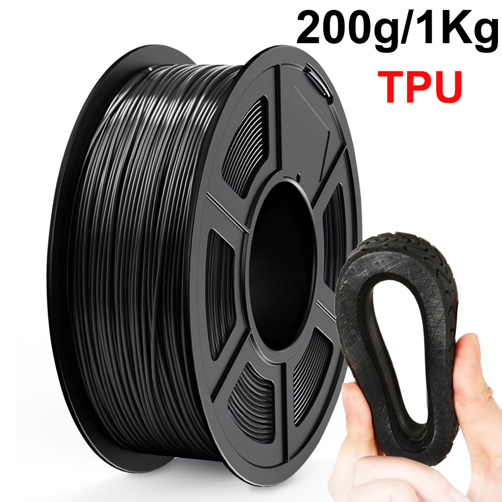 Tpu Flexible Filament - Flexible Filament TPU Black 3D Printer