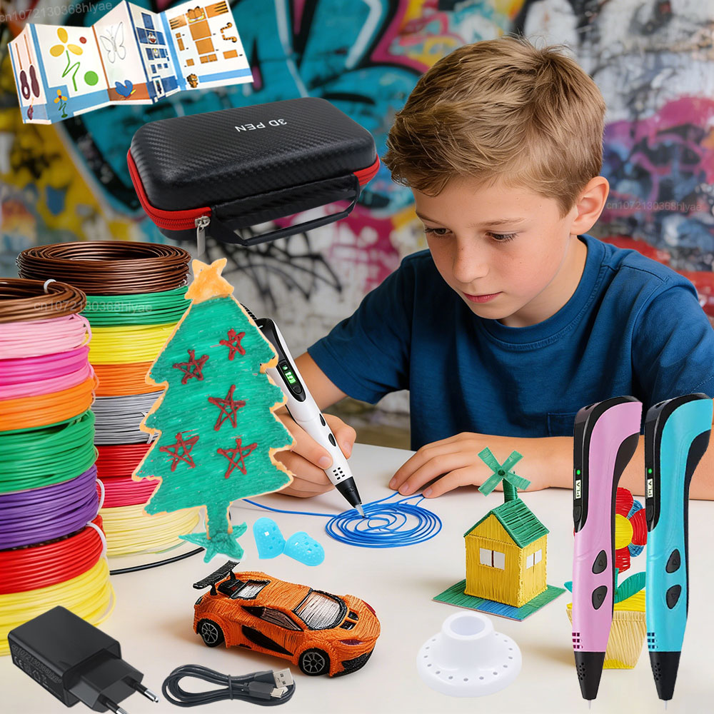 3D Printing Nylon Filament - Children's 3D Printing Pen with LED