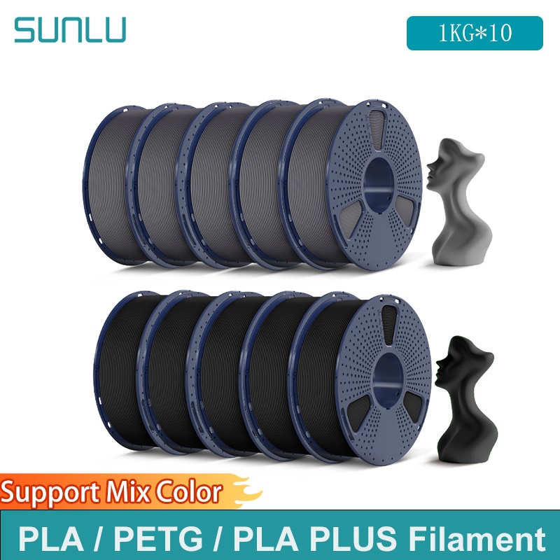 3D Printing Nylon Filament - SUNLU 10KG 3D PLA/PETG/PLA PLUS/Clear Filament