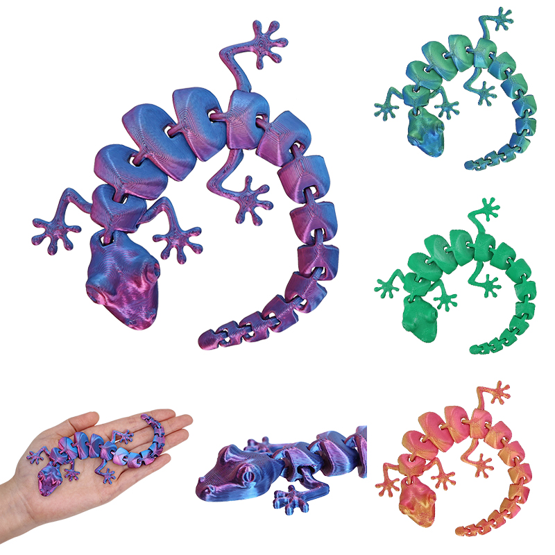 3D Printing Lizard - 3D Printed Lizard Gecko Flexible Joints