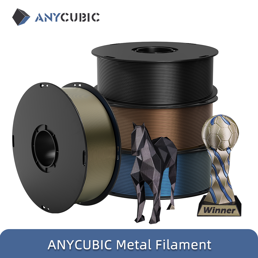 3D Printing Nylon Filament - ANYCUBIC 4kg/1kg Metal Filament Metallic Texture