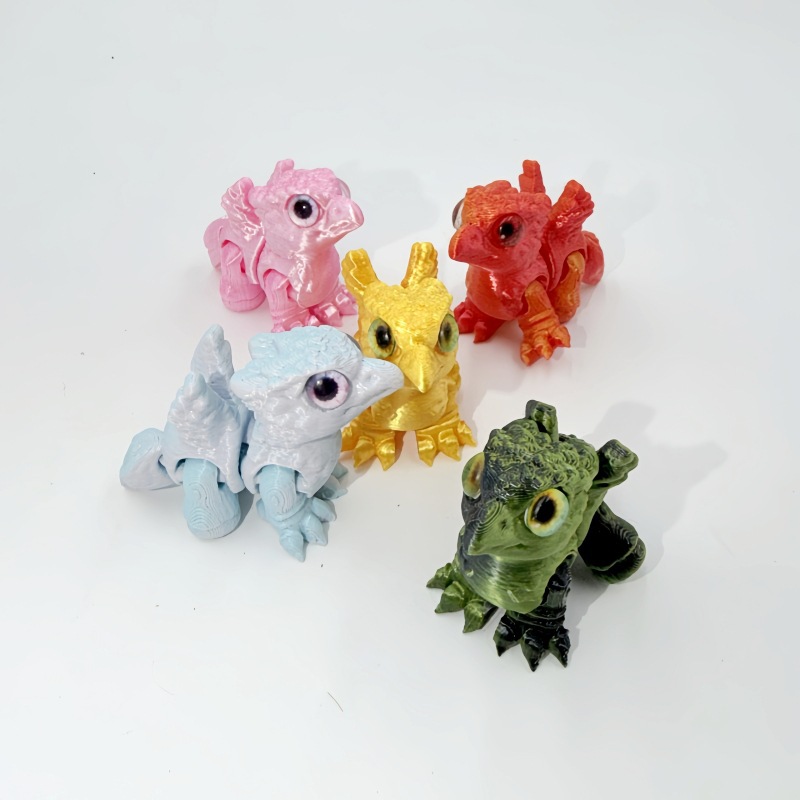 3D Printing Lizard - 3D Printed Toy Griffin Winged Small