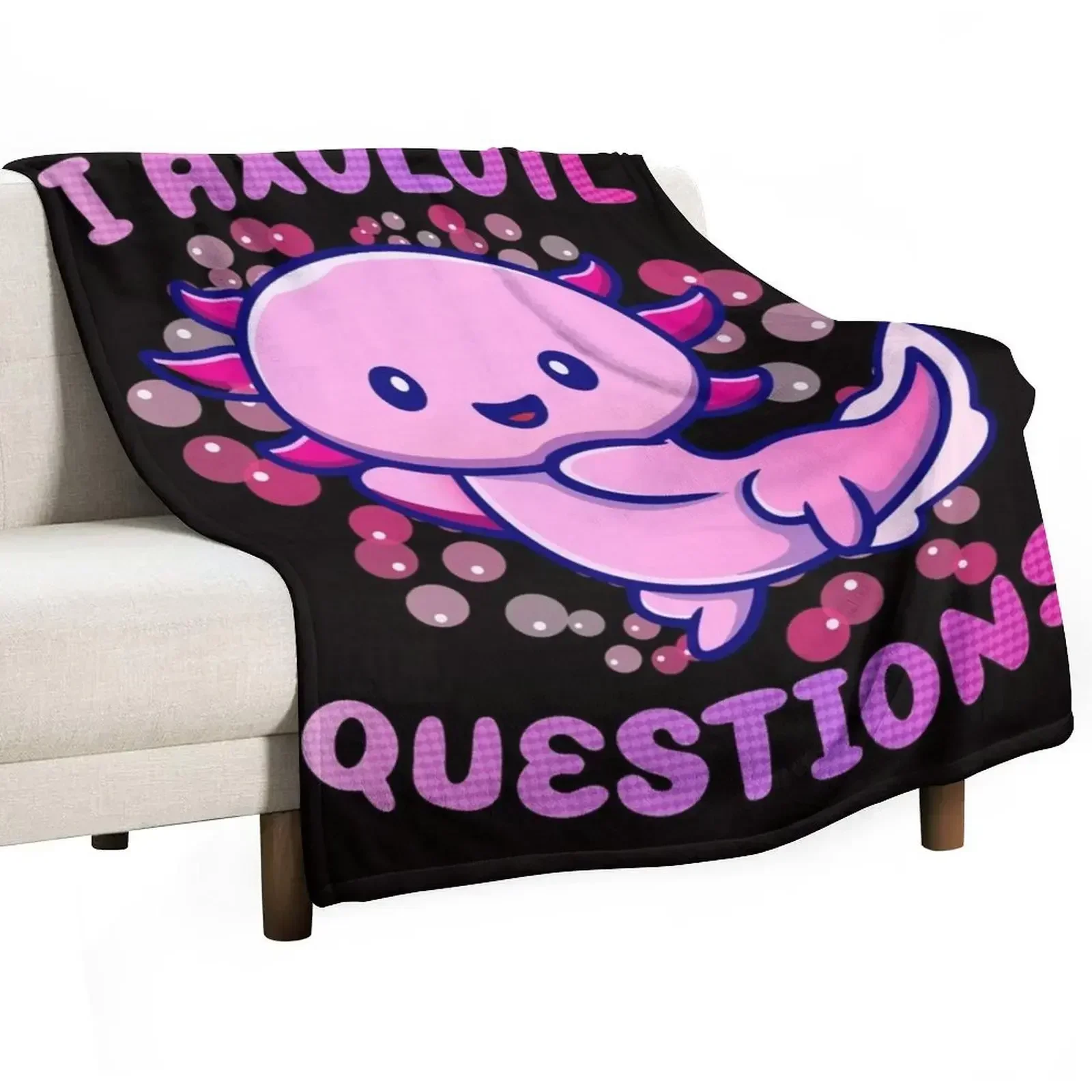 3D Printing Questions - i axolotl questions Throw Blanket for