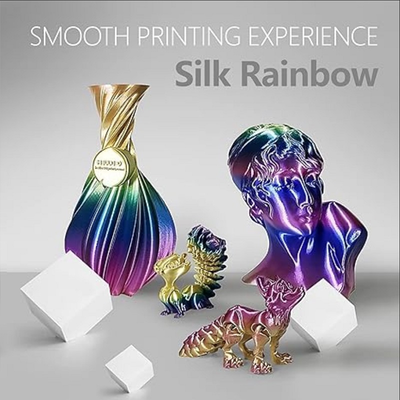 Rainbow Filament Color Change  - Tpu Flexible Filament review and price