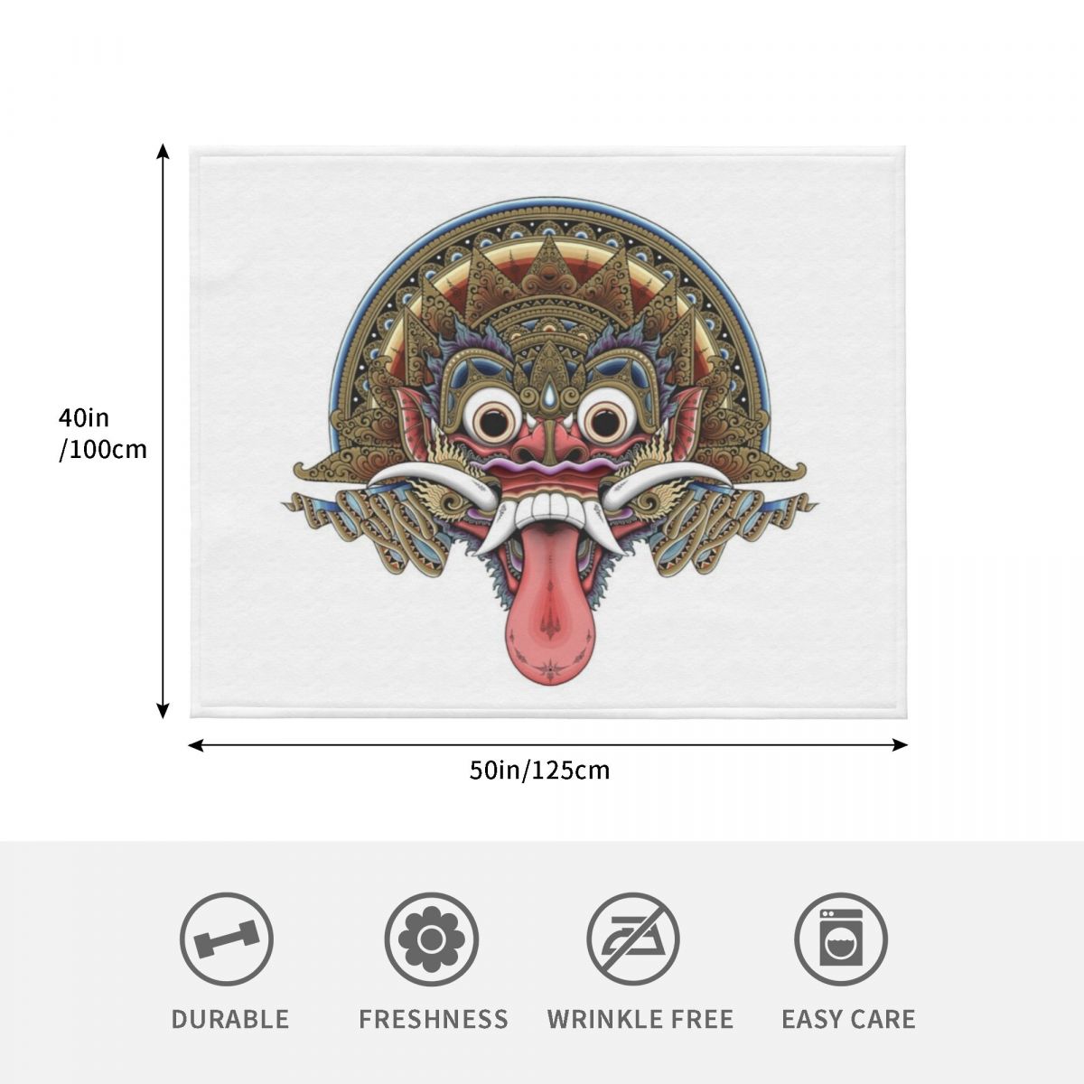 Bali Boma Throw Blanket Soft S - 3D Printing Bali review and price