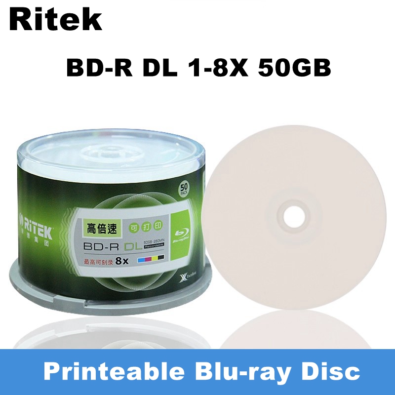 1PCS Ritek BD-R DL 50GB Printa - 3D Printing Robot review and price