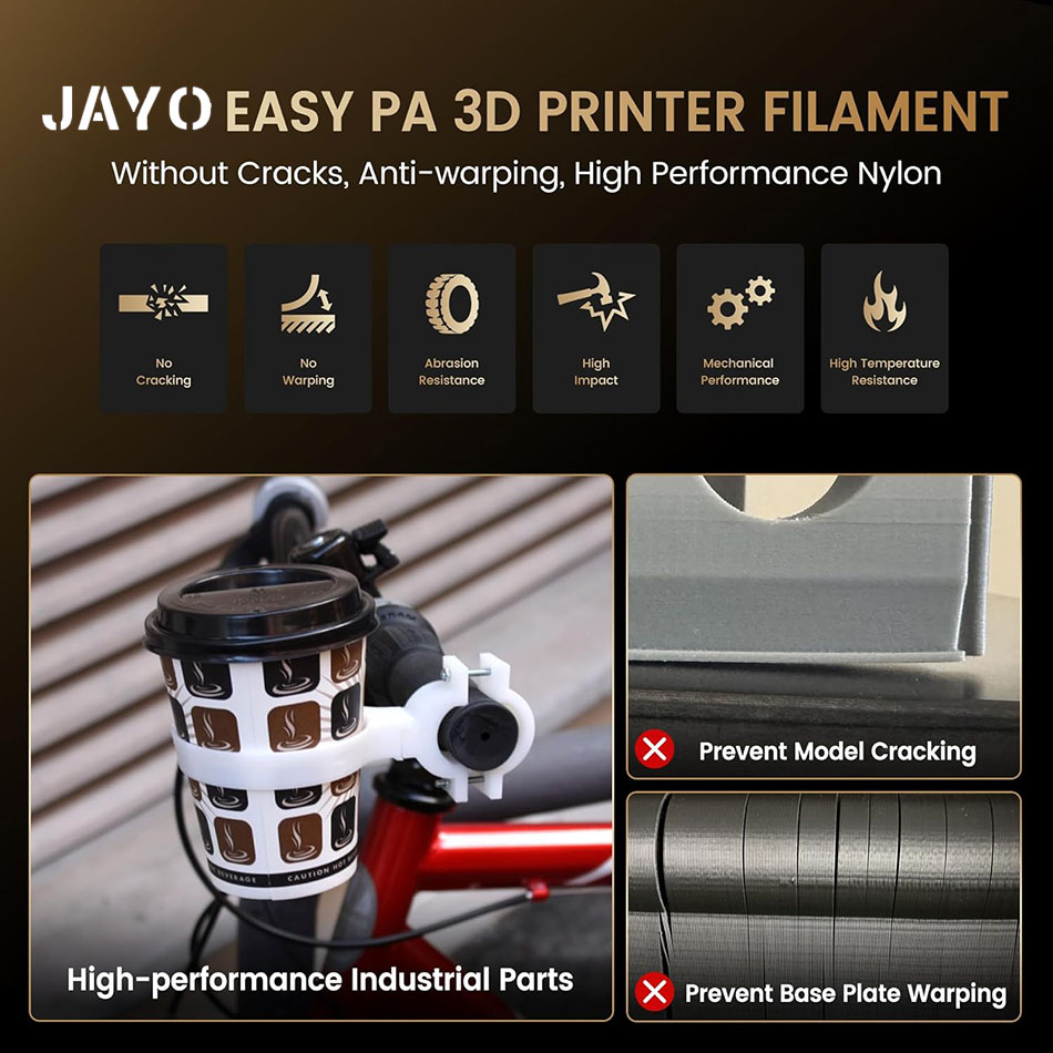JAYO Easy PA Filament 1.75mm N - 3D Printing Nylon Filament review and price