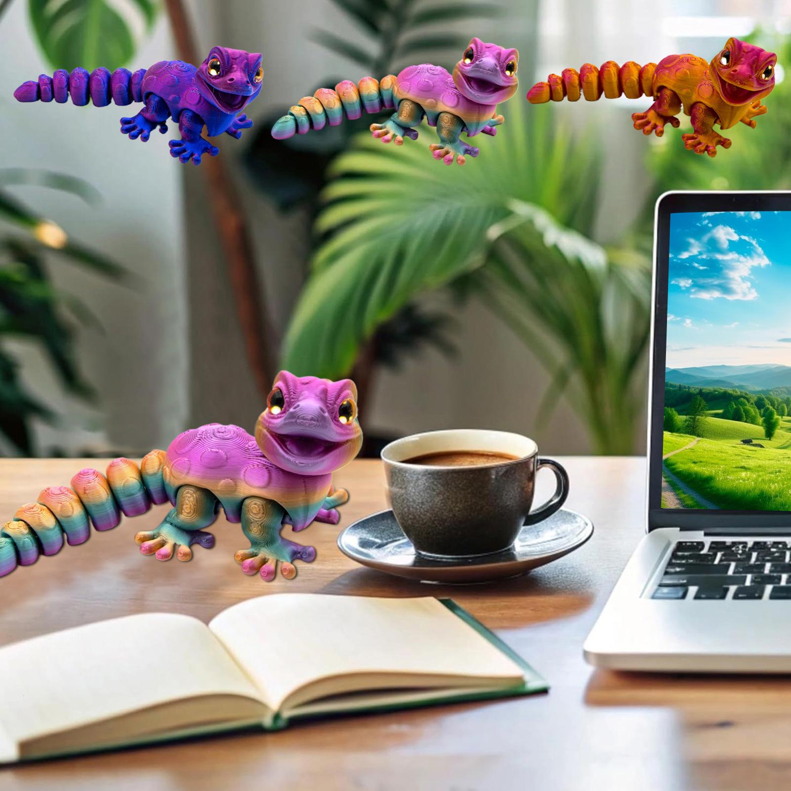 3D Printed Gecko Figurine Liza - 3D Printing Lizard review and price