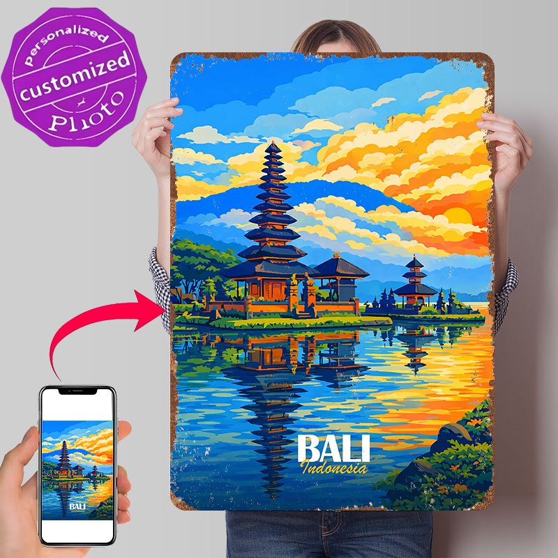 Bali Ulun Danu Temple At Sunse - 3D Printing Bali review and price