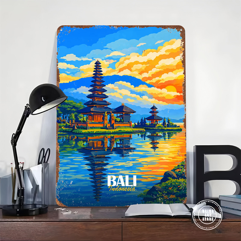 Bali Ulun Danu Temple At Sunse - 3D Printing Bali review and price