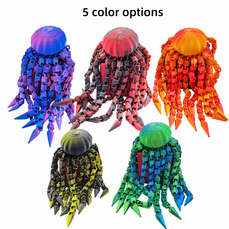 3/5 Pcs Jellyfish Model, Reali - 3D Printing Lizard review and price