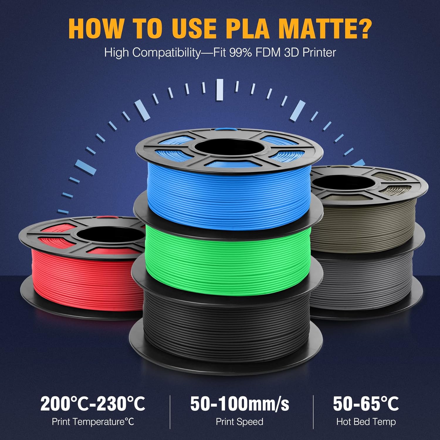 SUNLU Mix-Color 5Roll PLA/PLA  - 3D Printing Nylon Filament review and price