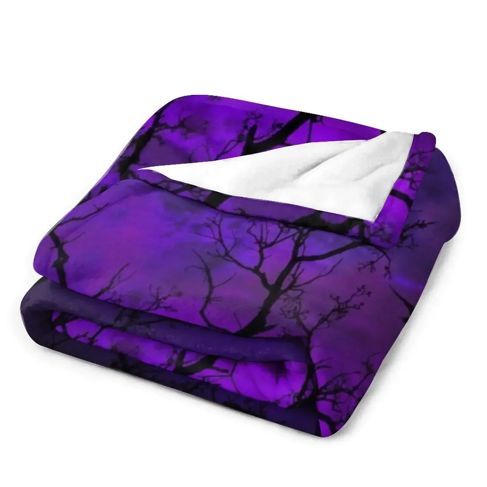 Purple Gothic Moon Throw Blank - 3D Printing Custom review and price