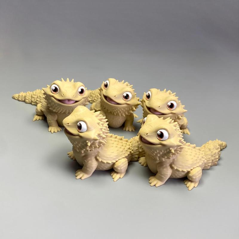 3D Printed Cute Bearded Dragon - 3D Printing Lizard review and price