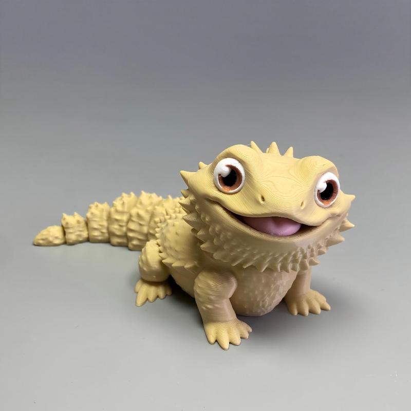 3D Printed Cute Bearded Dragon - 3D Printing Lizard review and price