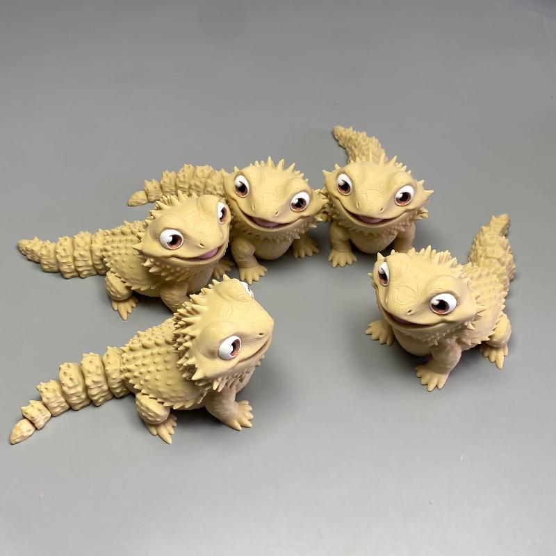 3D Printed Cute Bearded Dragon - 3D Printing Lizard review and price