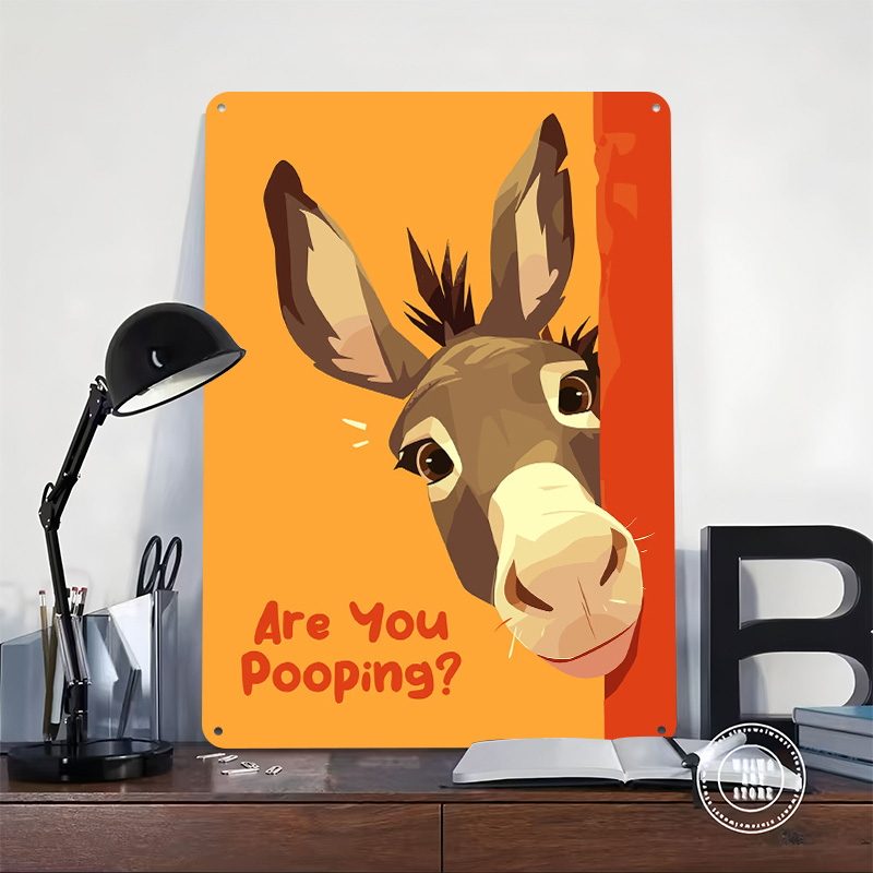 Funny Donkey Cartoon With Ques - 3D Printing Questions review and price