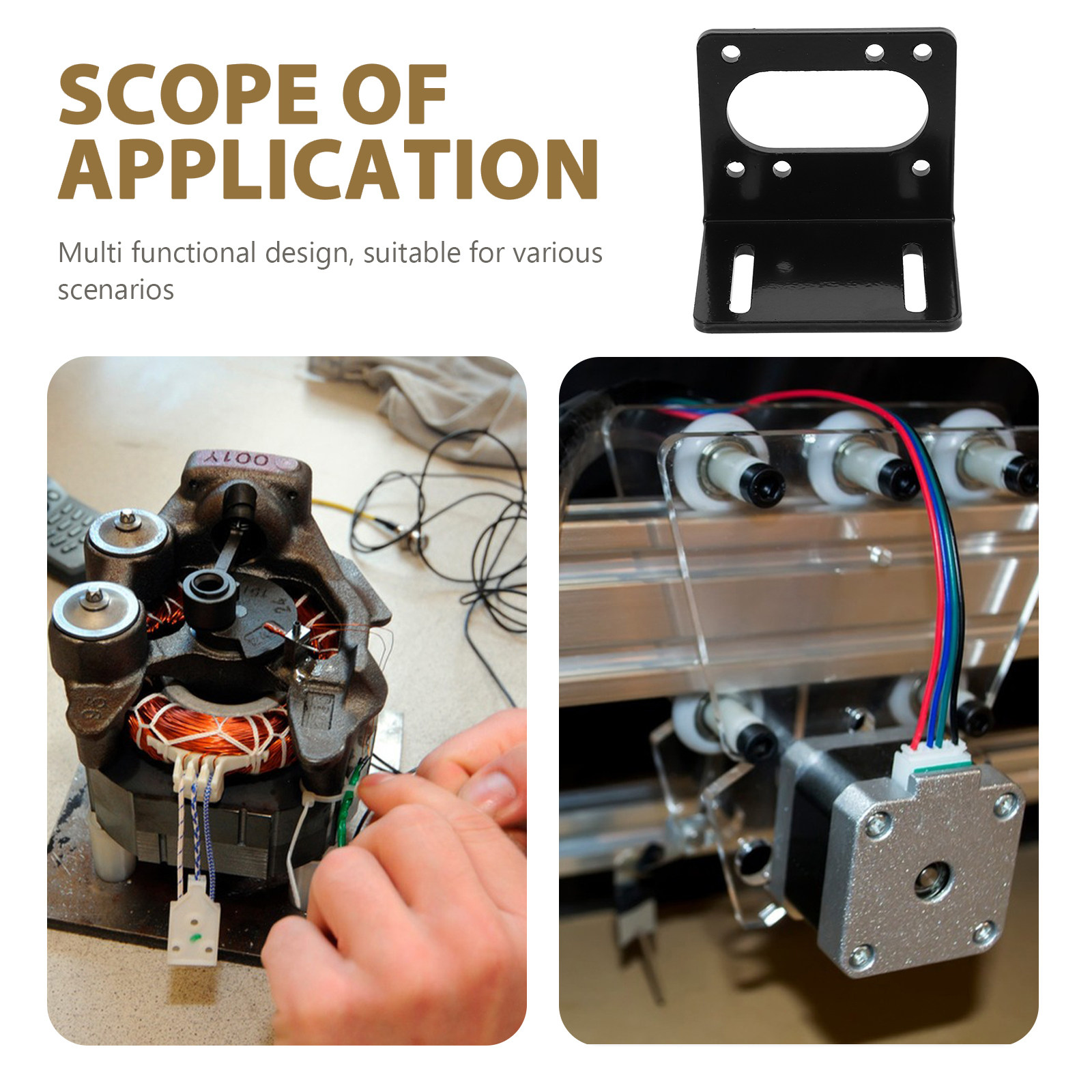 Steel Gear Motor Mounting Brac - Stepper Motor review and price