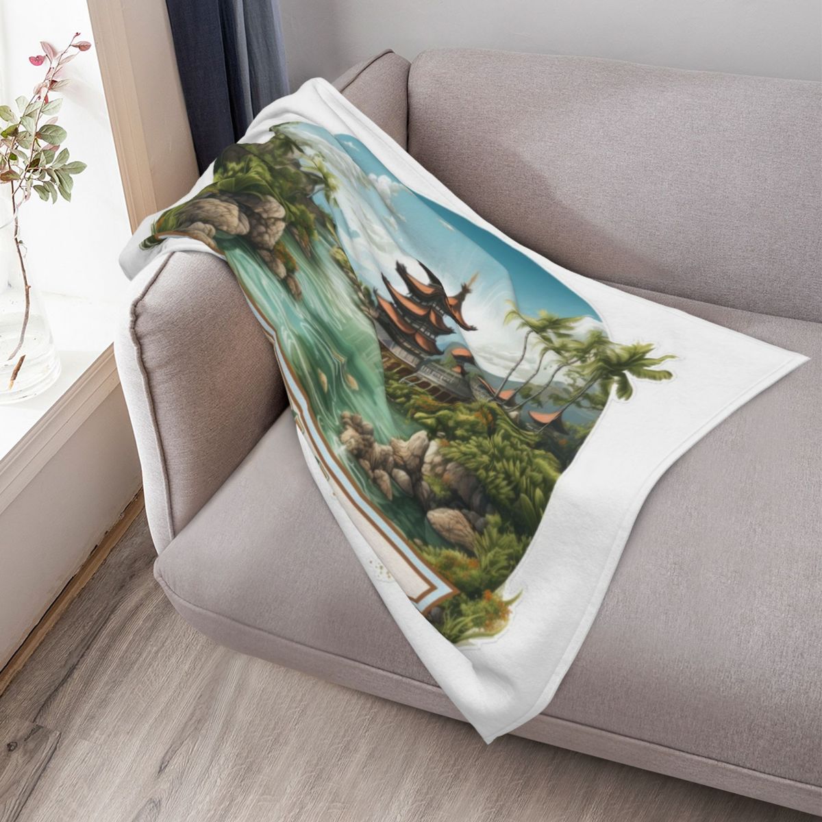 Bali Indonesia Throw Blanket W - 3D Printing Bali review and price