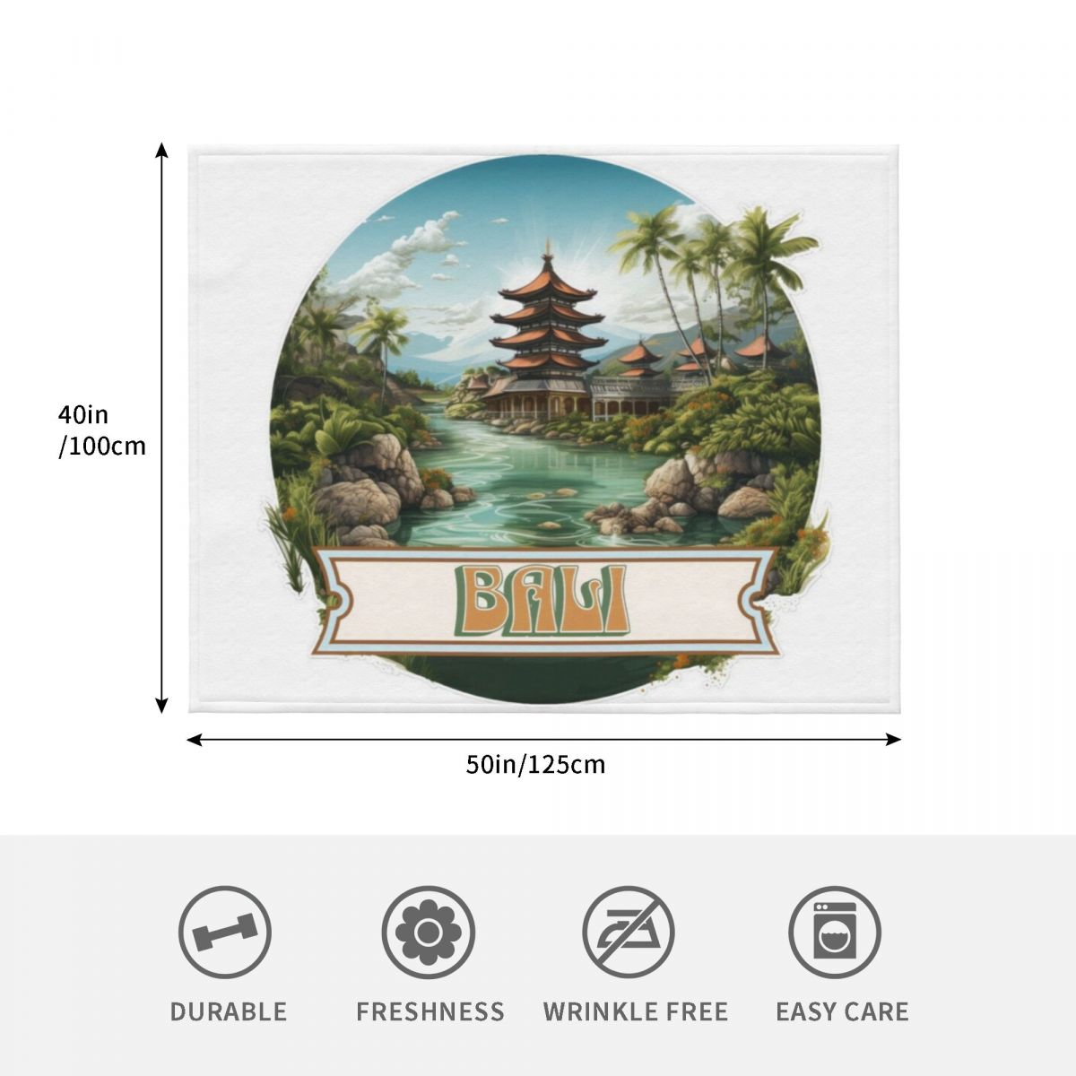 Bali Indonesia Throw Blanket W - 3D Printing Bali review and price