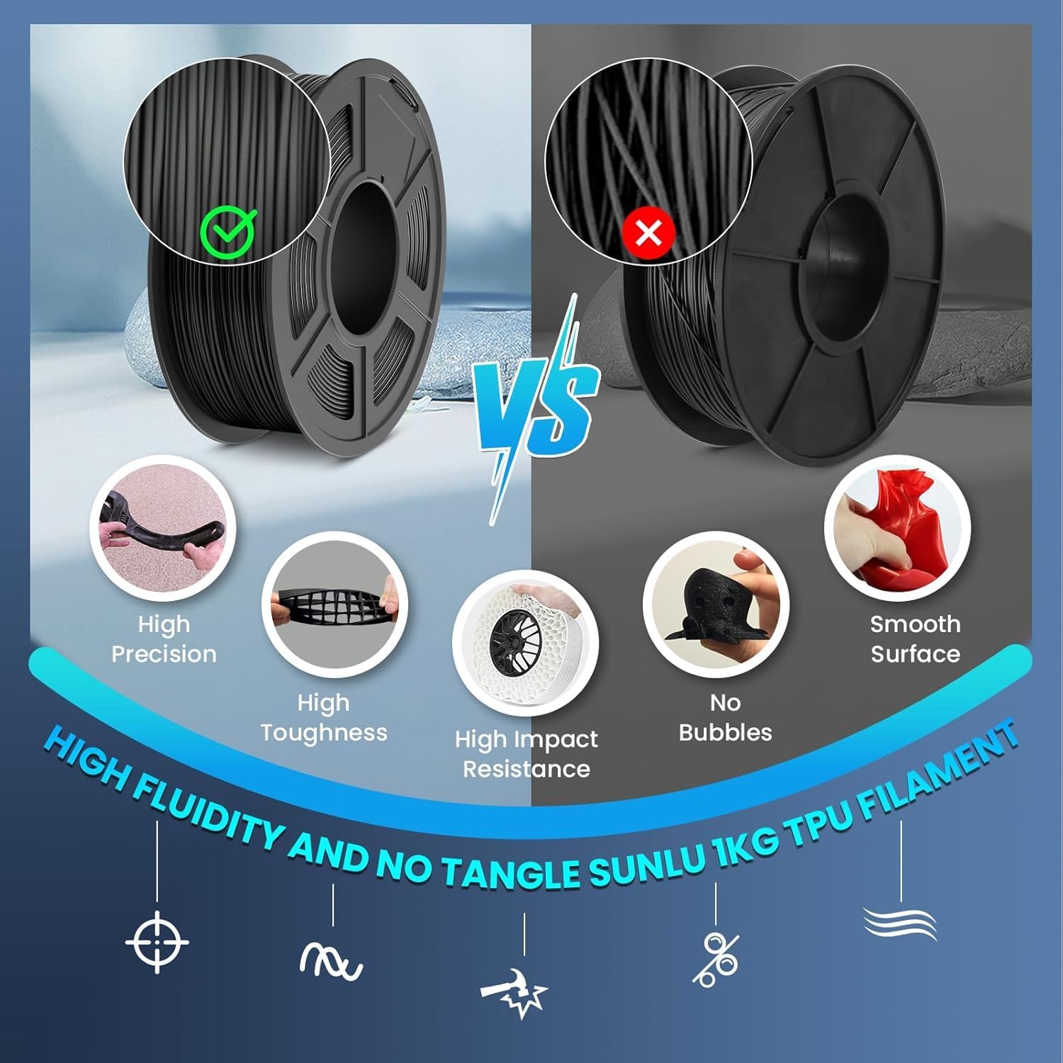 250g 1.75mm 95A TPU Flexible F - Tpu Flexible Filament review and price
