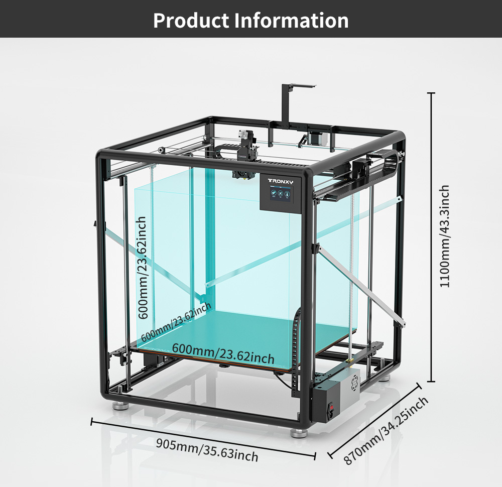 Tronxy VEHO-600 / PRO V3 Large - 3D Printing X Y Z Axis review and price