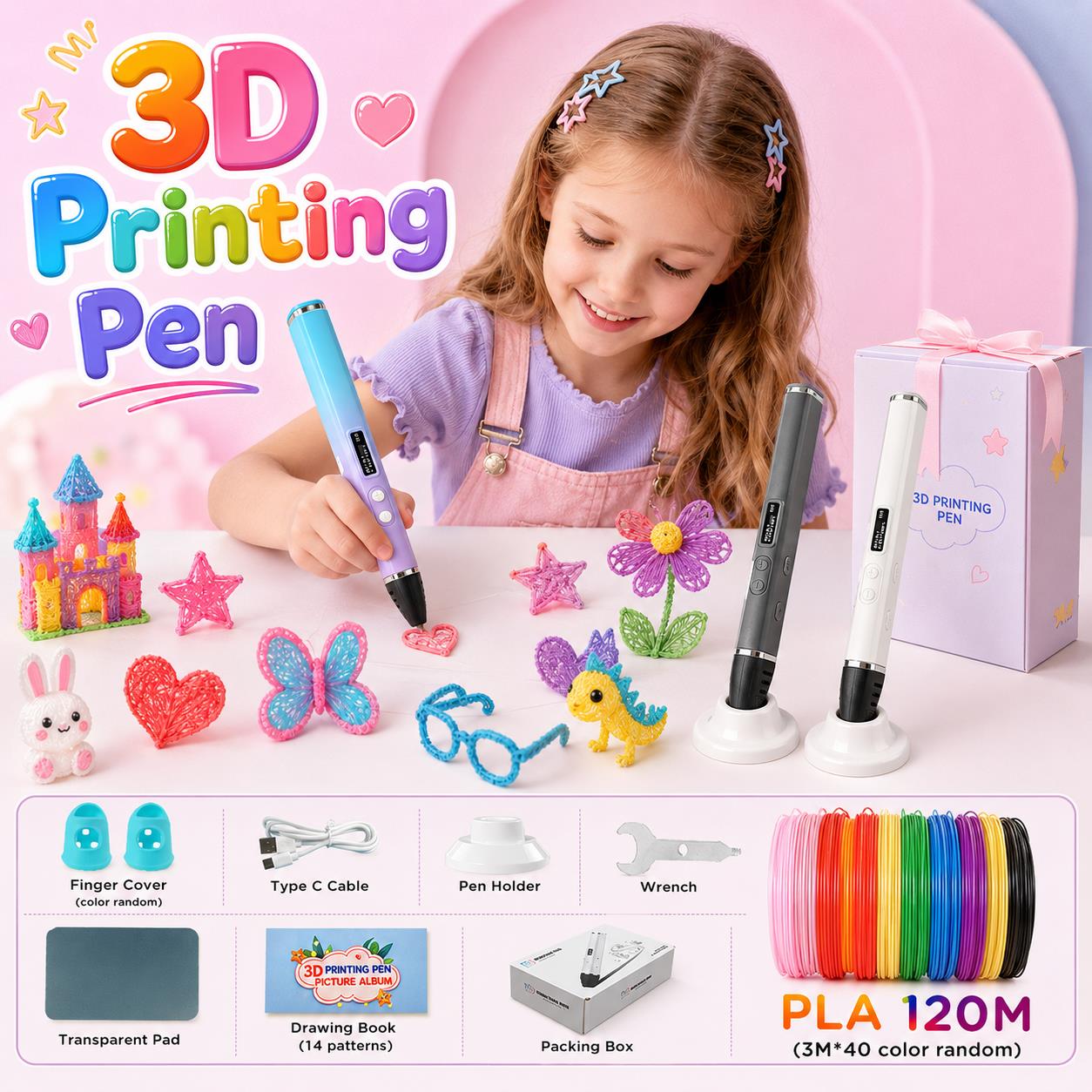 3D Printing Pen Kids with Type - 3D Printing Pen For Kids review and price