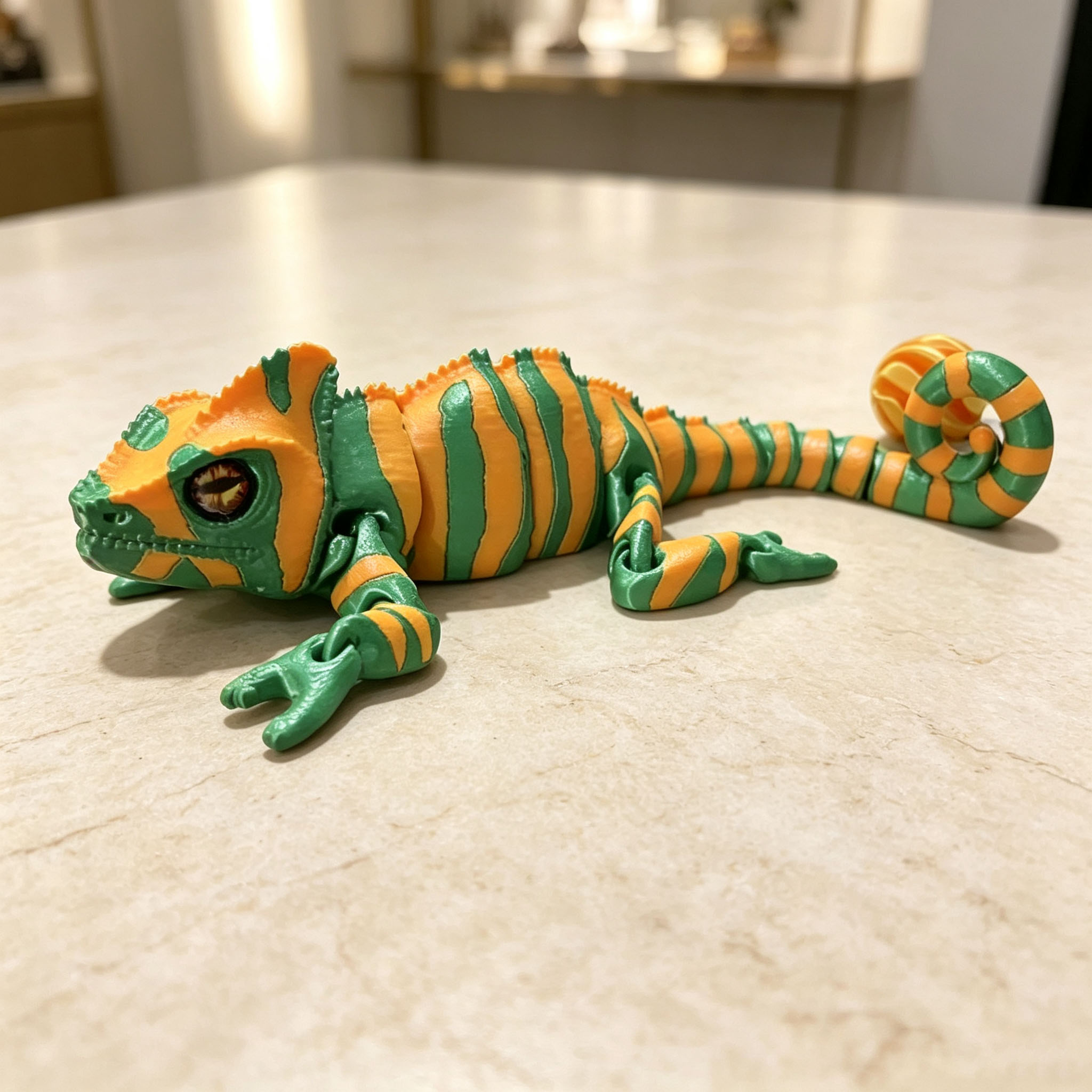 Movable Joint 3D Printed Chame - 3D Printing Lizard review and price