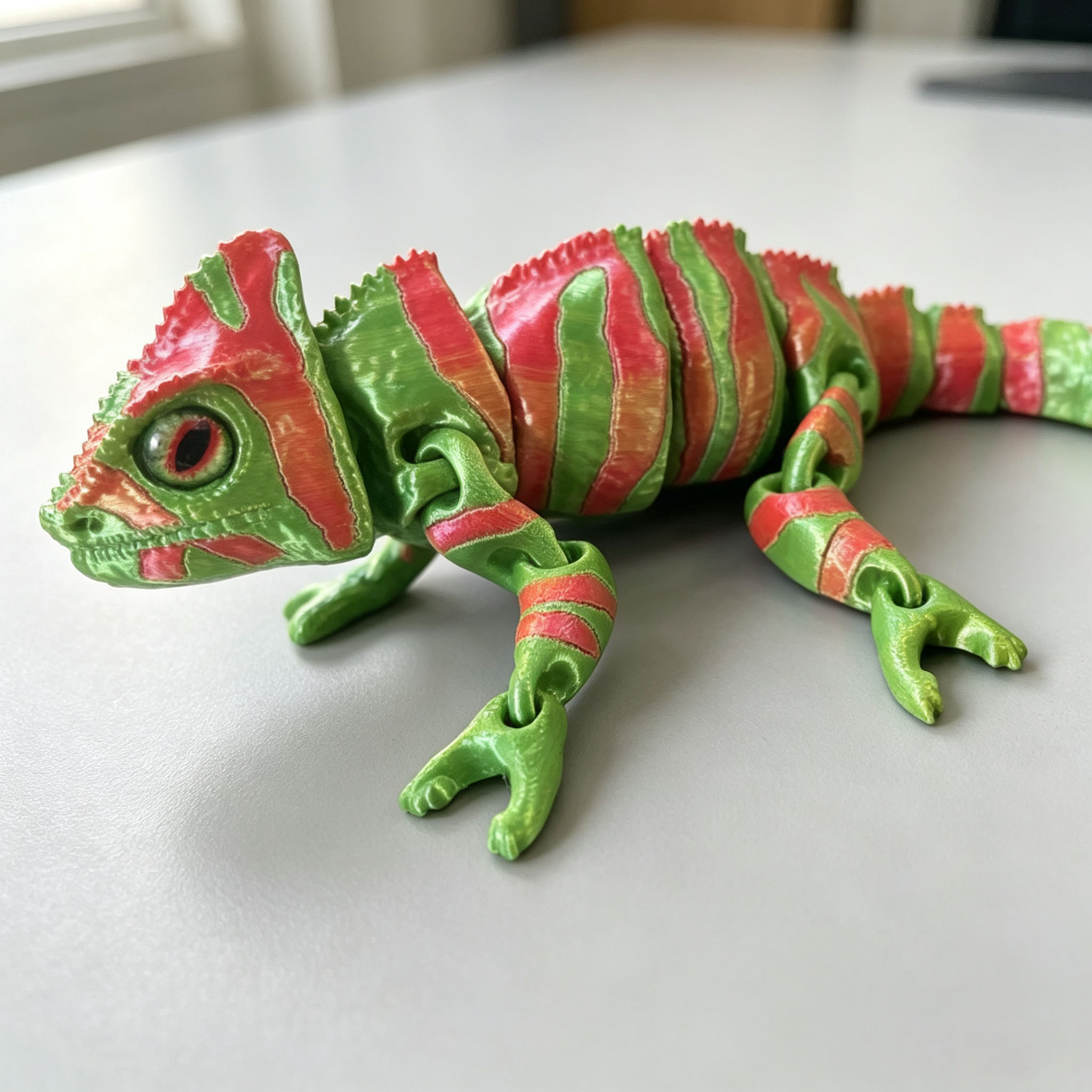Movable Joint 3D Printed Chame - 3D Printing Lizard review and price
