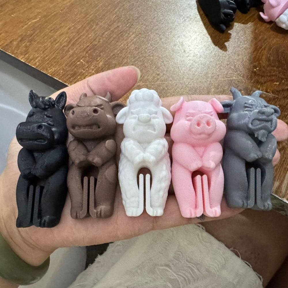 5Pcs/Set Cute Farm Animal Bag  - 3D Printing Food review and price