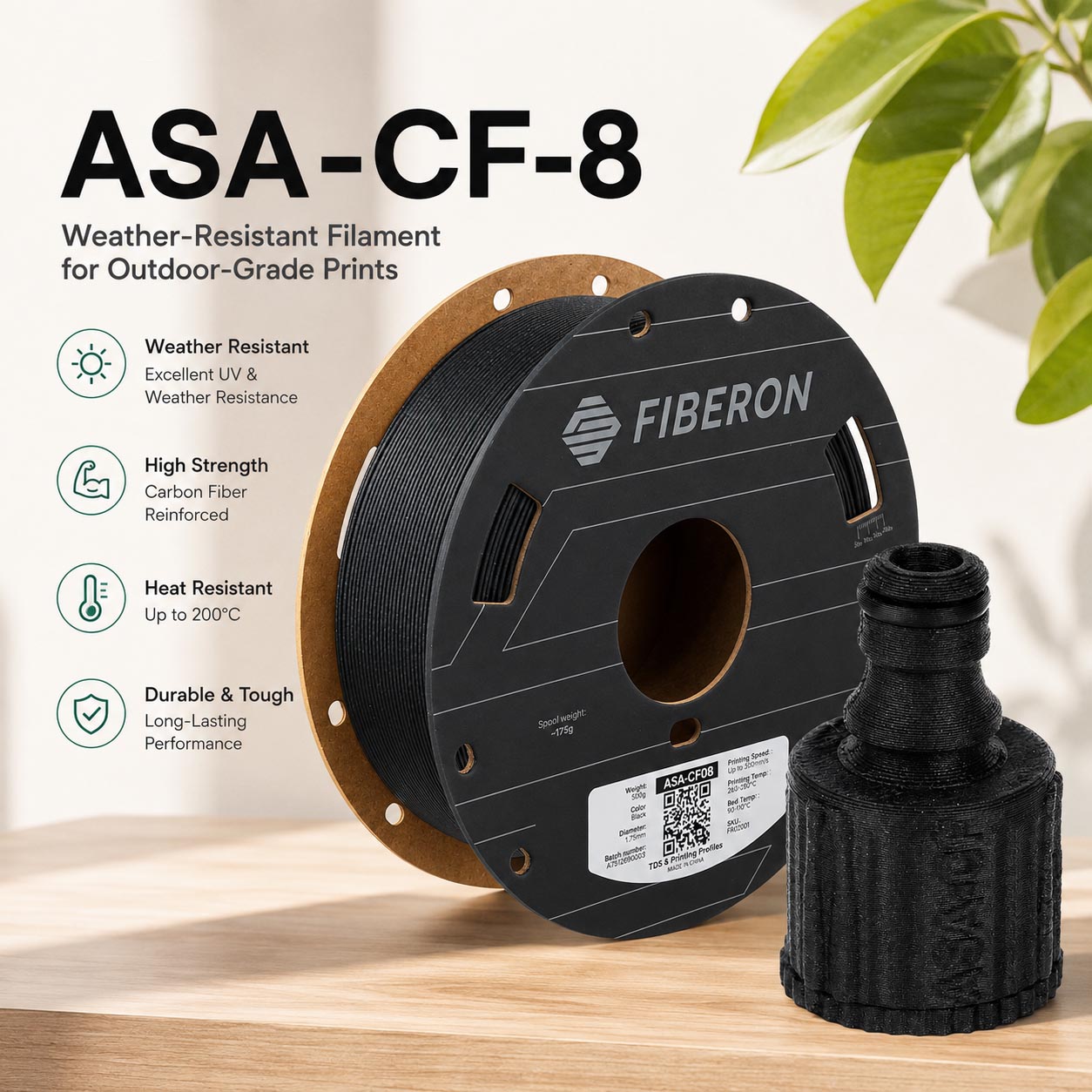 Polymaker ASA-CF8 Carbon Fiber - Asa Filament Outdoor review and price