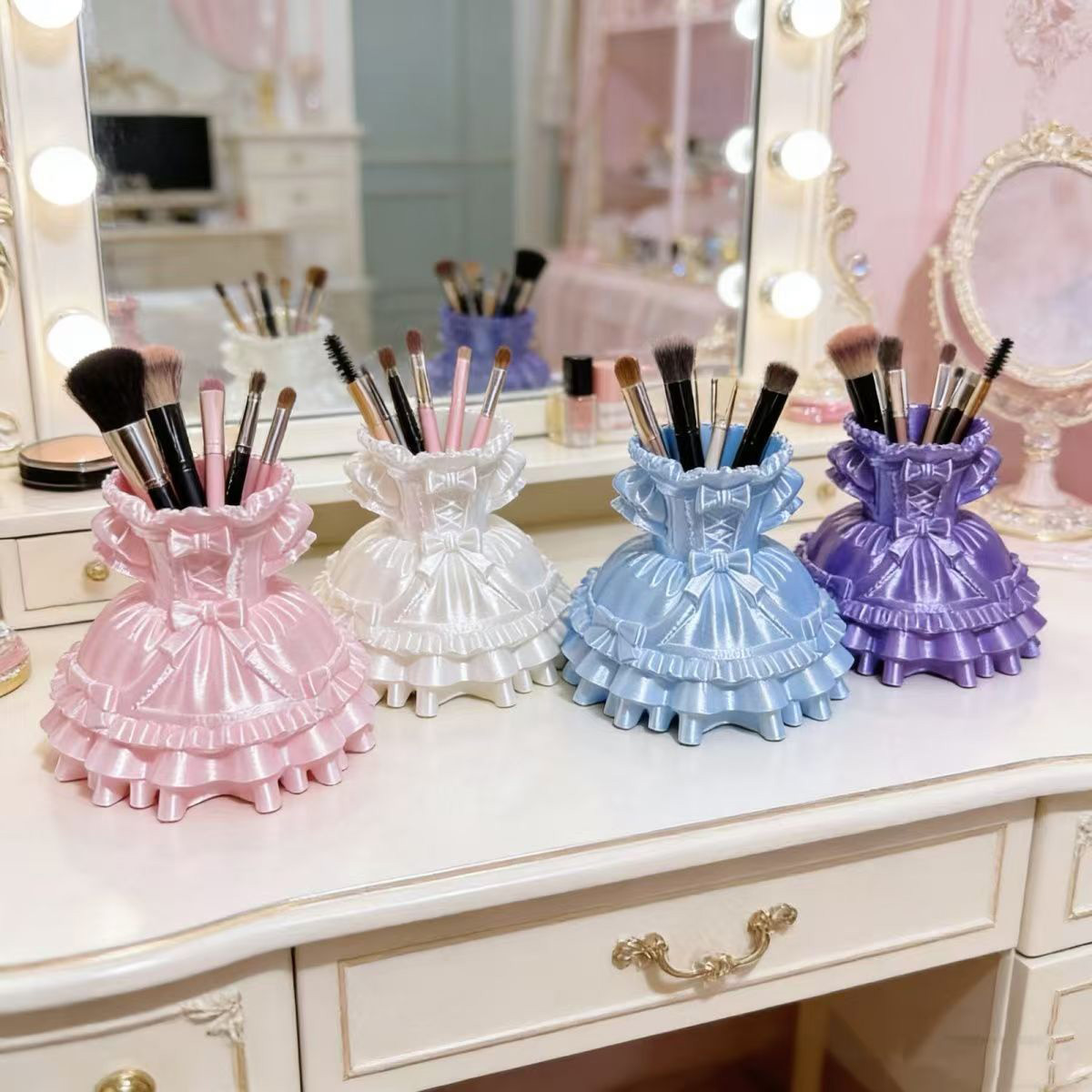Princess Dress Makeup Brush Ho - 3D Printing Examples review and price