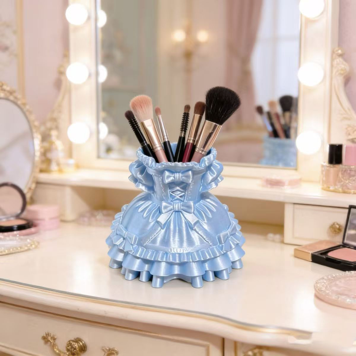 Princess Dress Makeup Brush Ho - 3D Printing Examples review and price