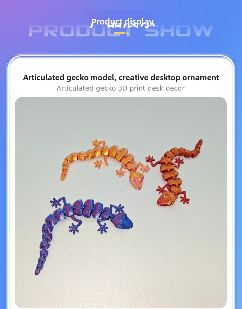 Random Color 10pcs 3D Printed  - 3D Printing Lizard review and price