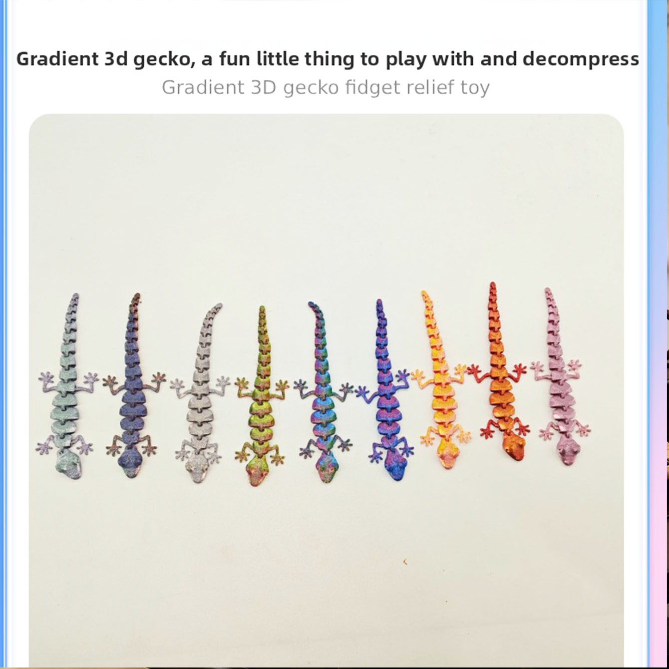 Random Color 10pcs 3D Printed  - 3D Printing Lizard review and price