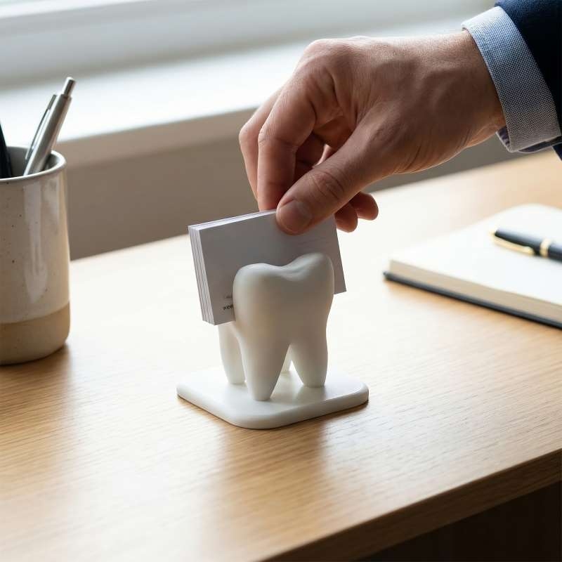 3D Printed Tooth Shaped Busine - 3D Printing Examples review and price